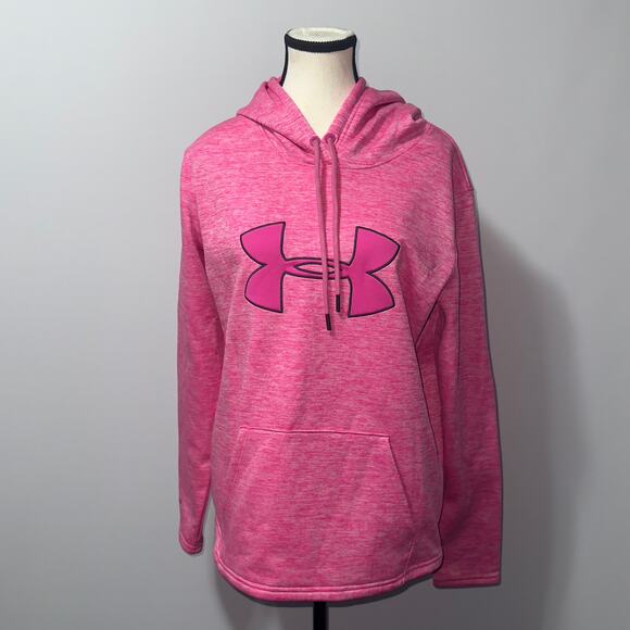 under Armour pink long sleeve hoodie women’s size medium - Picture 1 of 5